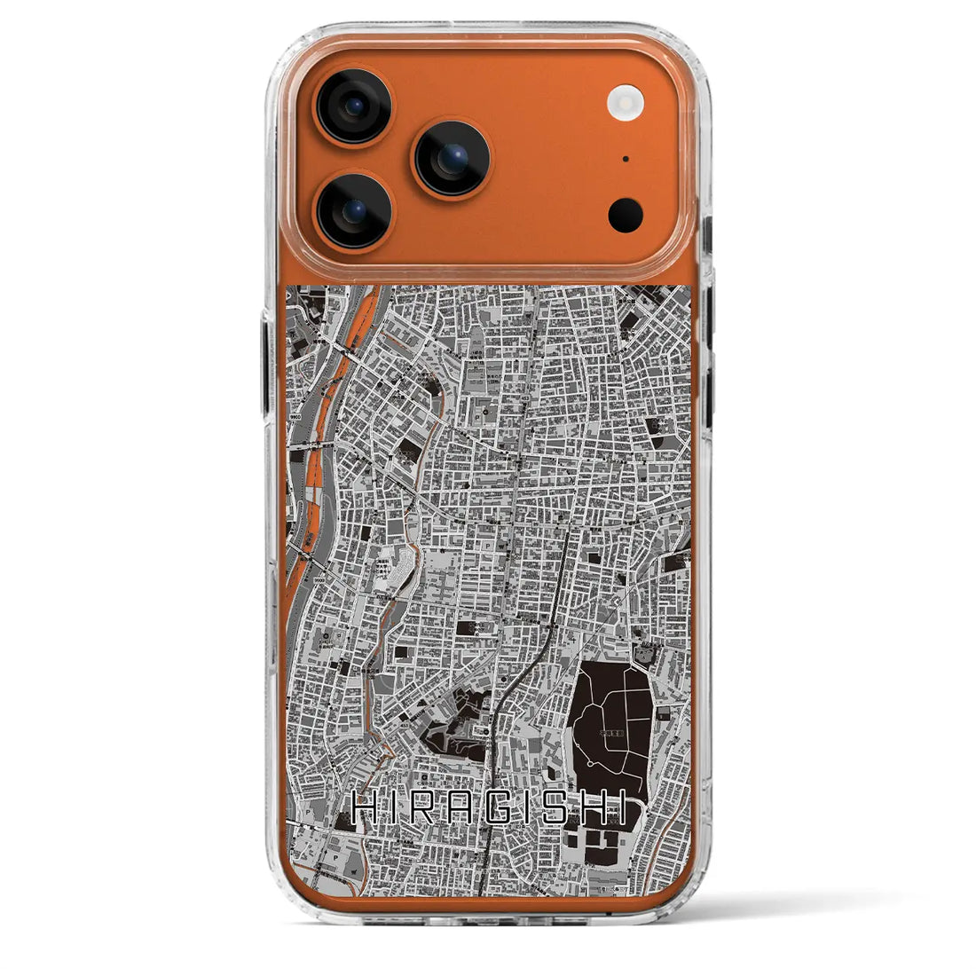 【平岸(北海道)】地図柄iPhoneケース(MagSafeタイプ)