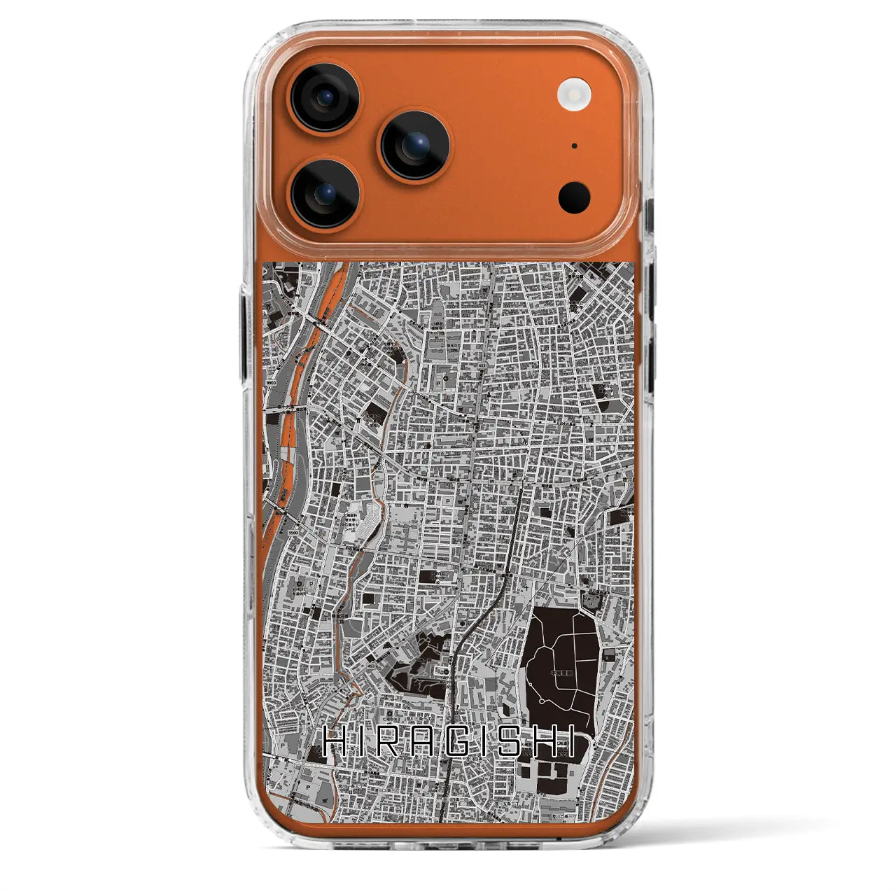 【平岸(北海道)】地図柄iPhoneケース(MagSafeタイプ)