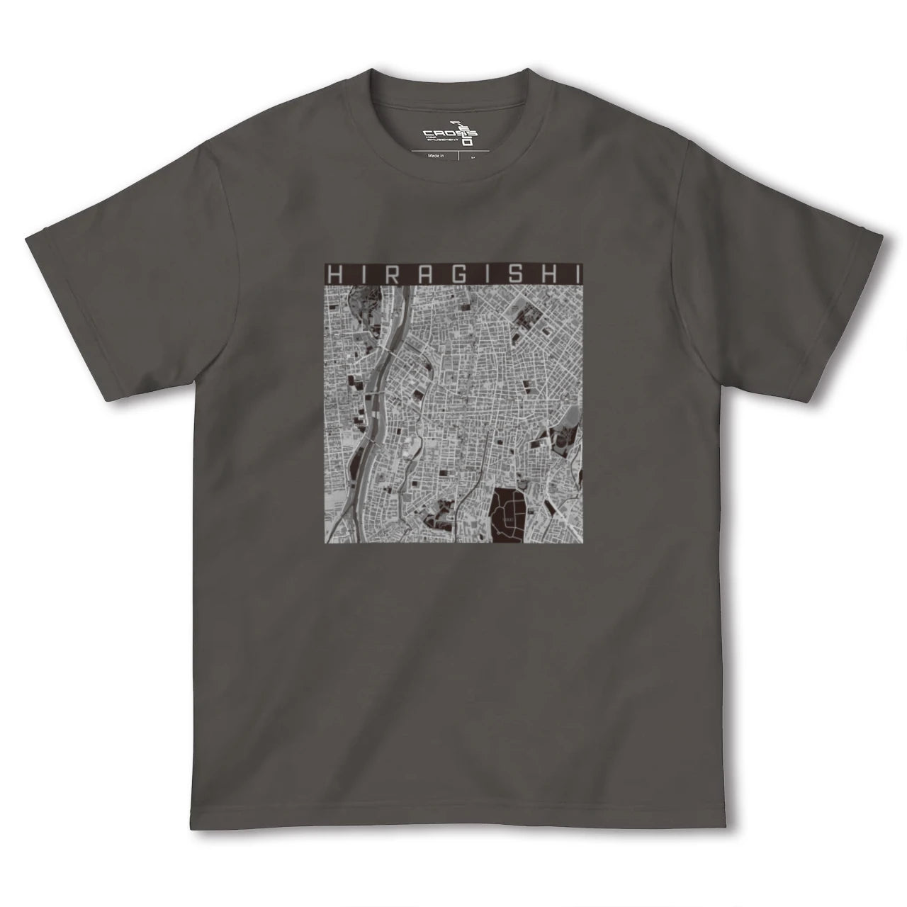 【平岸(北海道)】地図柄ヘビーウェイトTシャツ