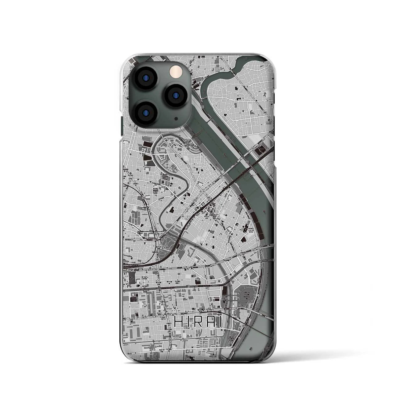 【平井(東京都)】地図柄iPhoneケース(クリアタイプ)