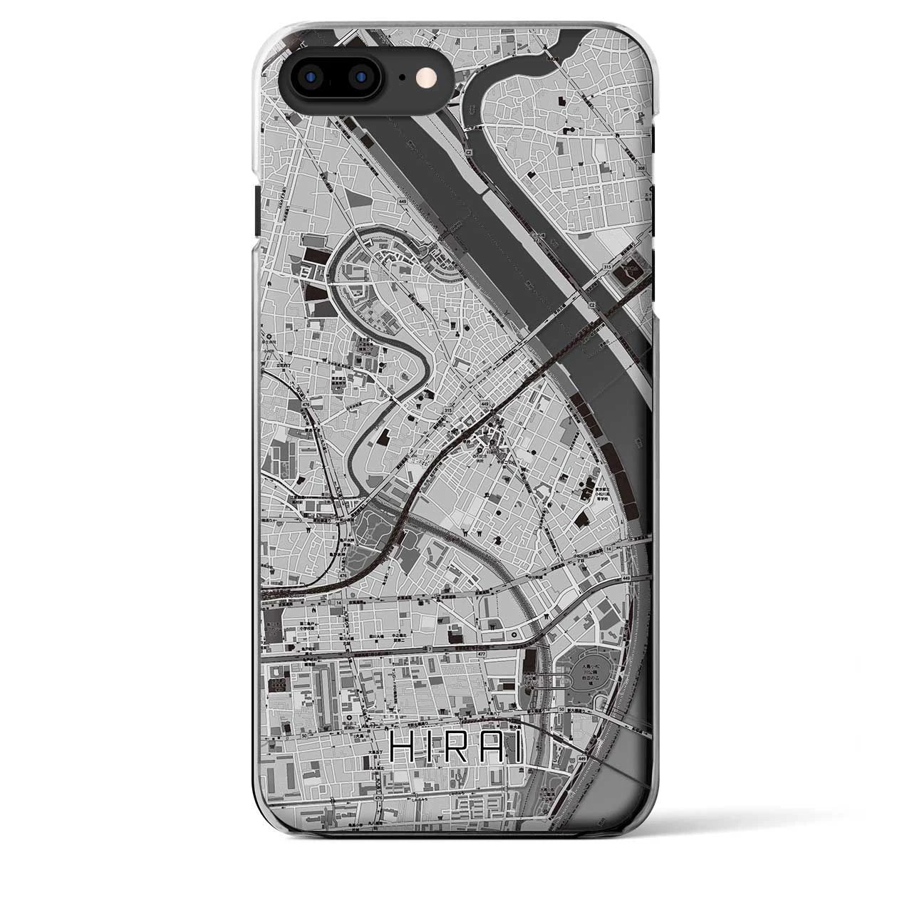 【平井(東京都)】地図柄iPhoneケース(クリアタイプ)