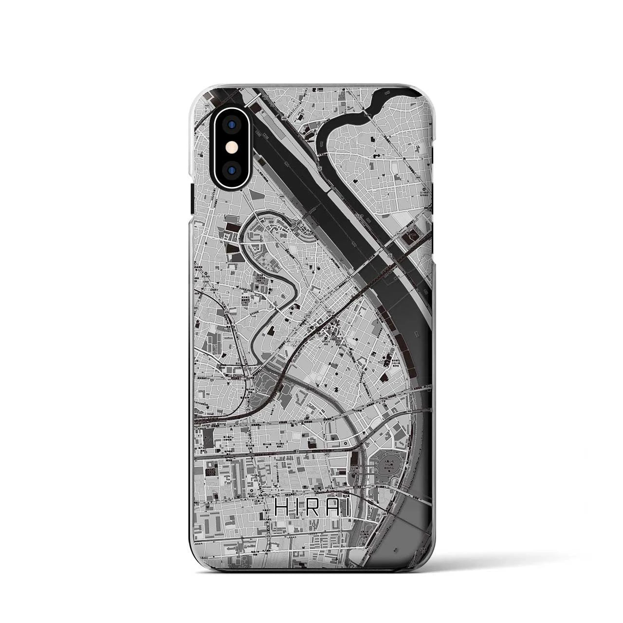 【平井(東京都)】地図柄iPhoneケース(クリアタイプ)