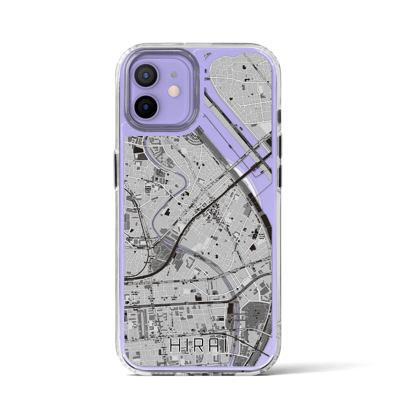 【平井(東京都)】地図柄iPhoneケース(MagSafeタイプ)