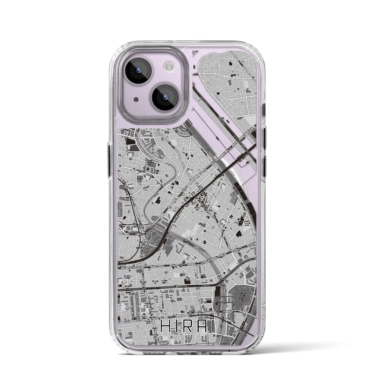 【平井(東京都)】地図柄iPhoneケース(MagSafeタイプ)