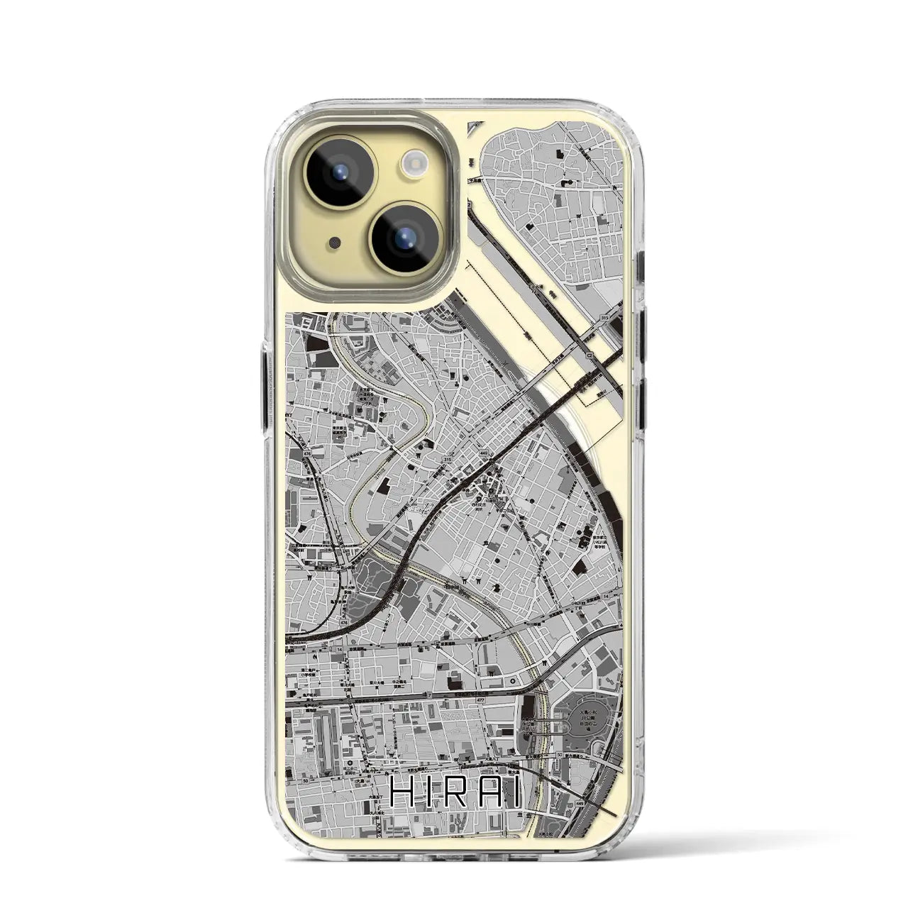 【平井(東京都)】地図柄iPhoneケース(MagSafeタイプ)