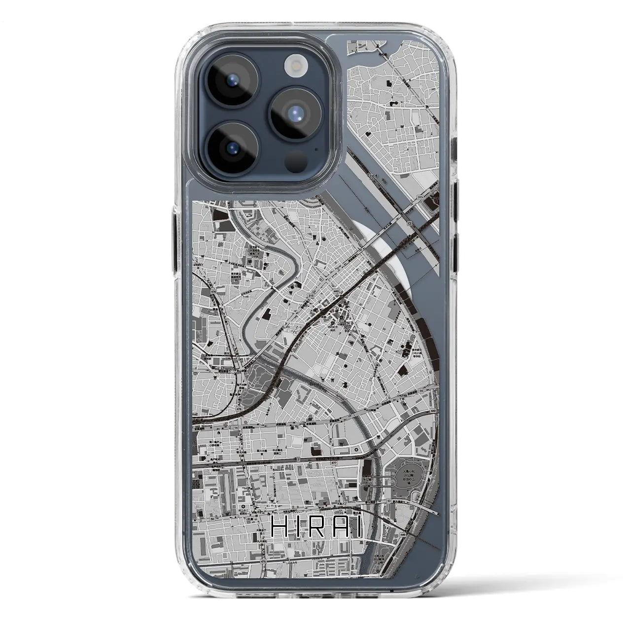 【平井(東京都)】地図柄iPhoneケース(MagSafeタイプ)