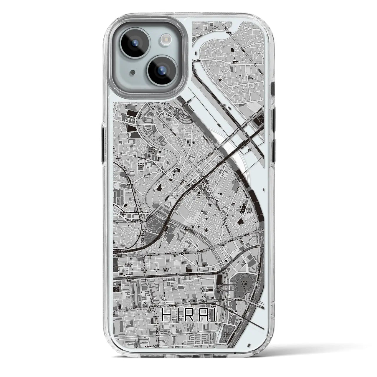 【平井(東京都)】地図柄iPhoneケース(MagSafeタイプ)