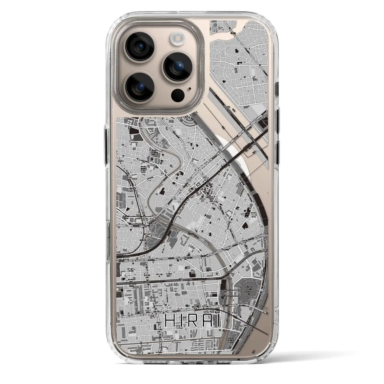 【平井(東京都)】地図柄iPhoneケース(MagSafeタイプ)