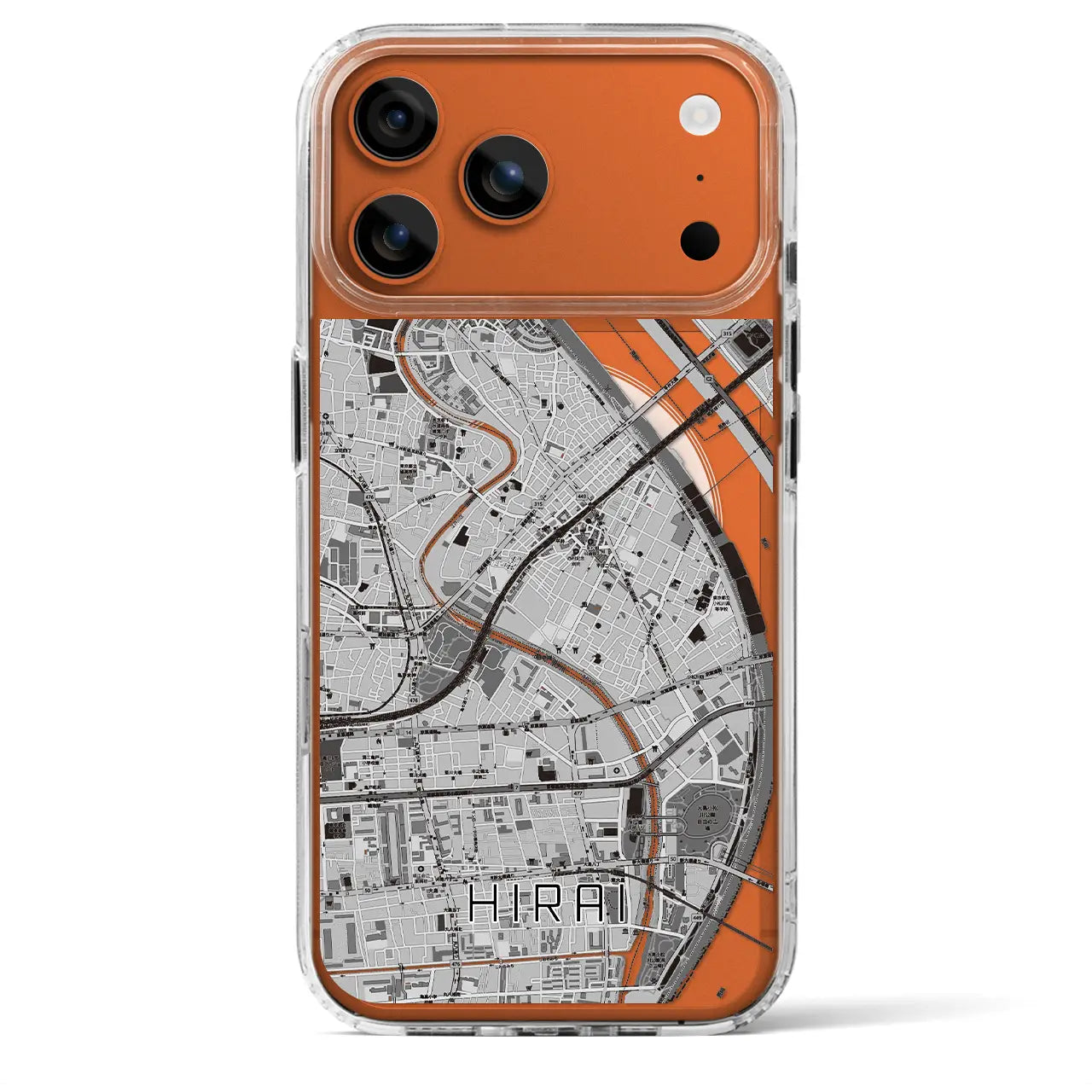 【平井(東京都)】地図柄iPhoneケース(MagSafeタイプ)