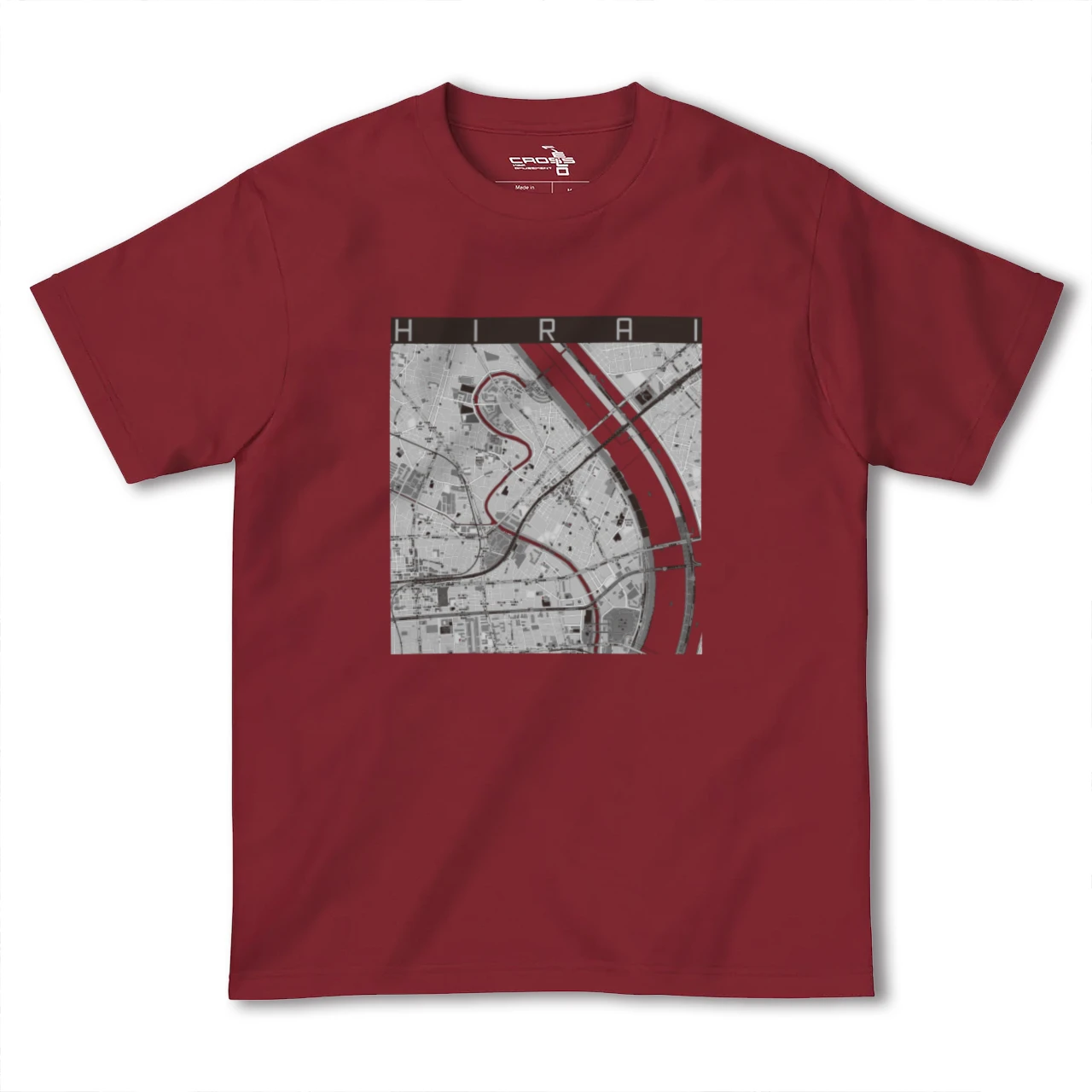 【平井(東京都)】地図柄ヘビーウェイトTシャツ