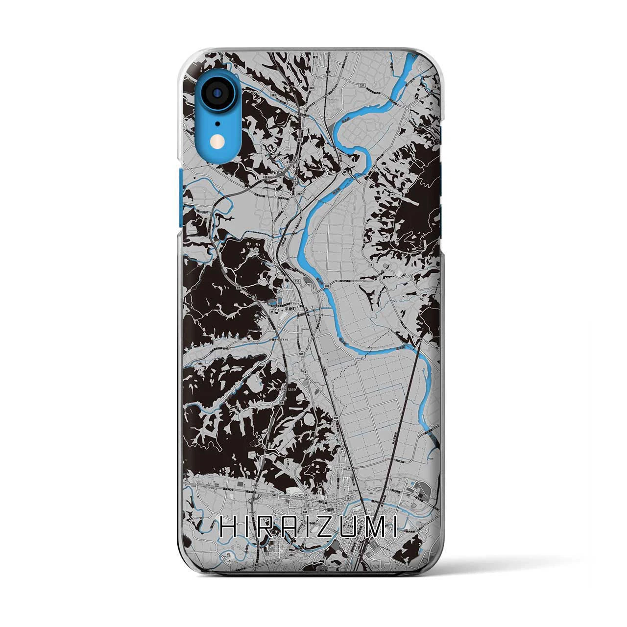 【平泉(岩手県)】地図柄iPhoneケース(クリアタイプ)