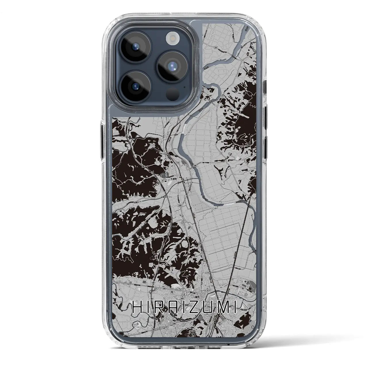 【平泉(岩手県)】地図柄iPhoneケース(MagSafeタイプ)