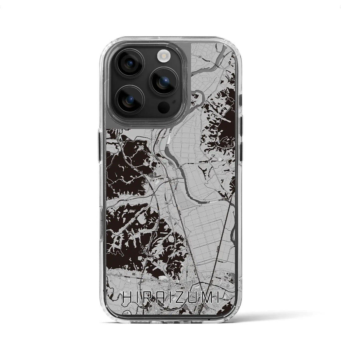 【平泉(岩手県)】地図柄iPhoneケース(MagSafeタイプ)