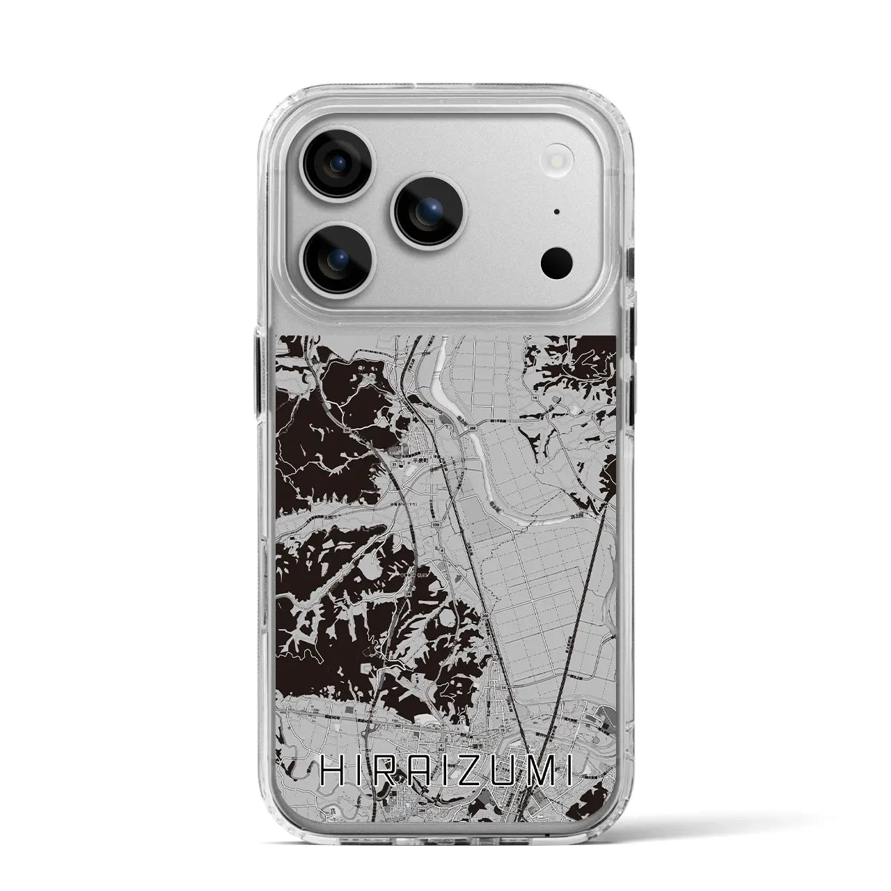 【平泉(岩手県)】地図柄iPhoneケース(MagSafeタイプ)