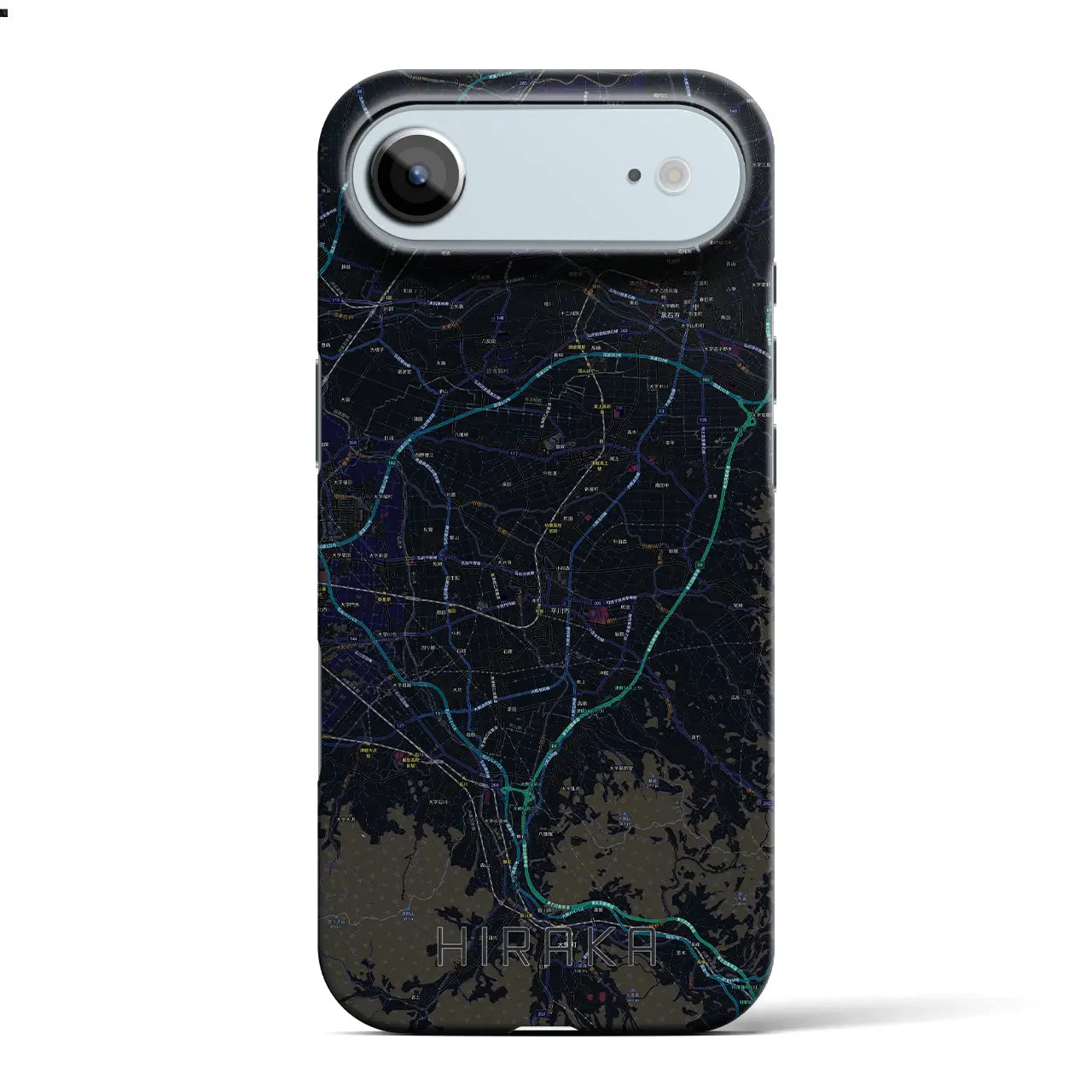 【平賀(青森県)】地図柄iPhoneケース(バックカバータイプ)