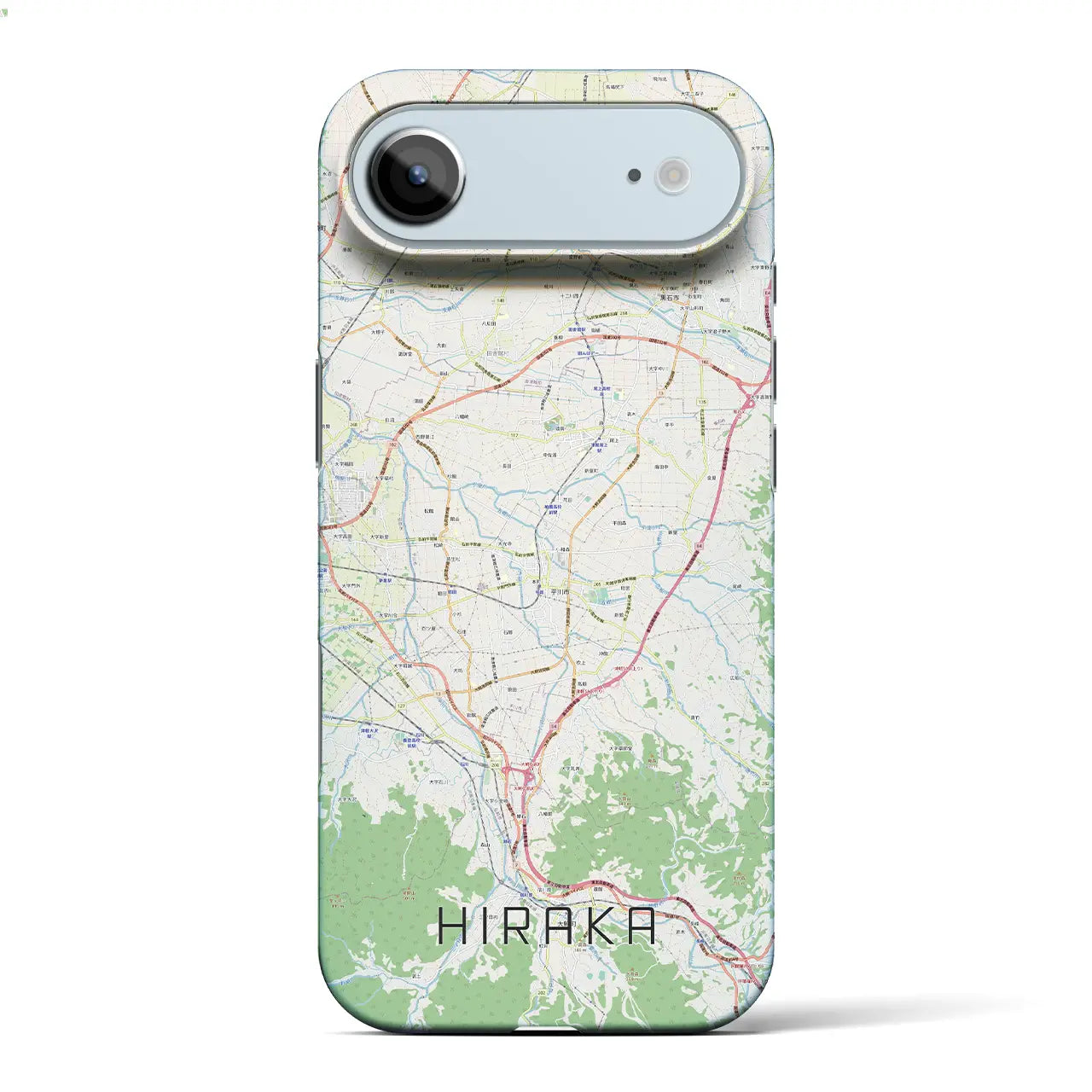 【平賀(青森県)】地図柄iPhoneケース(バックカバータイプ)