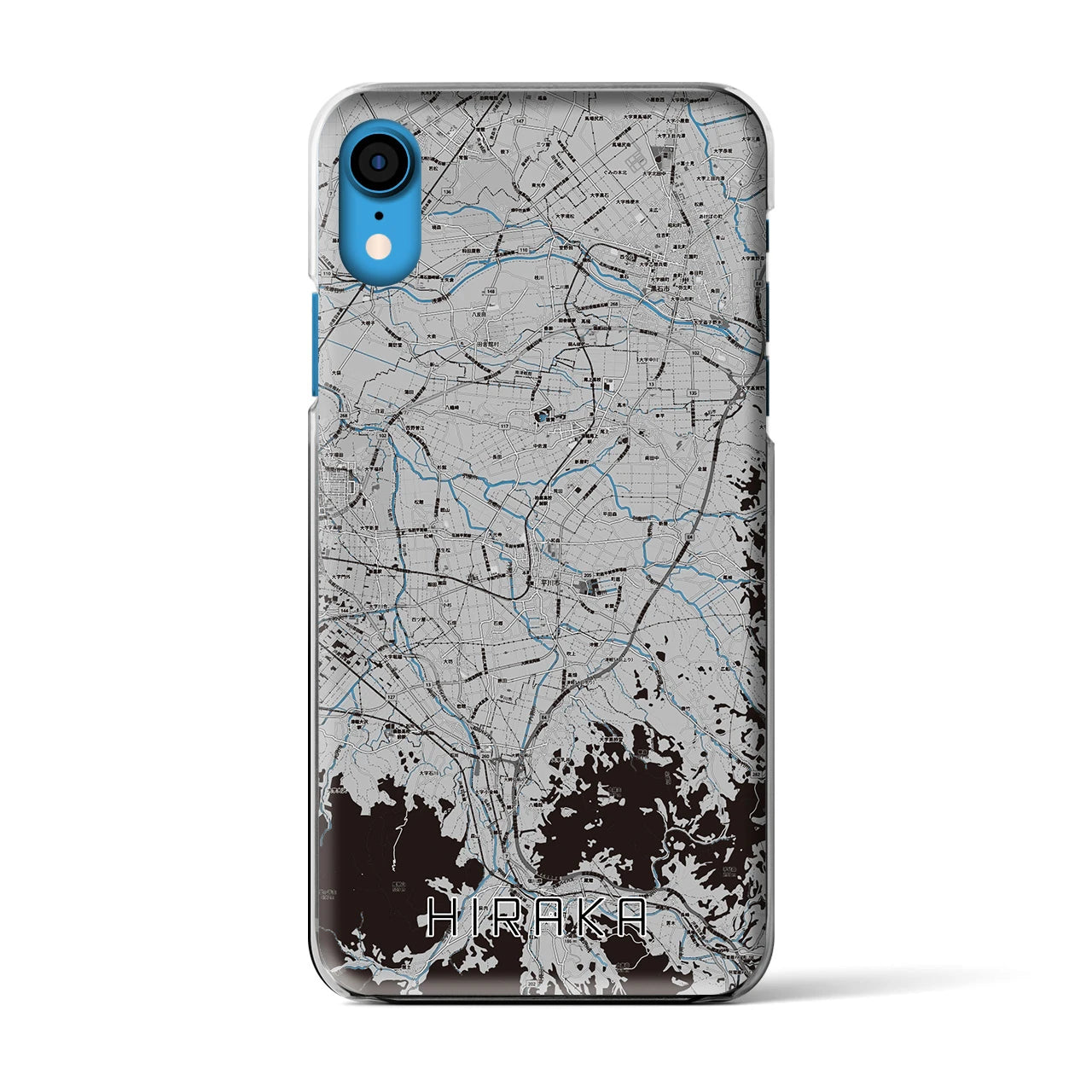 【平賀(青森県)】地図柄iPhoneケース(クリアタイプ)