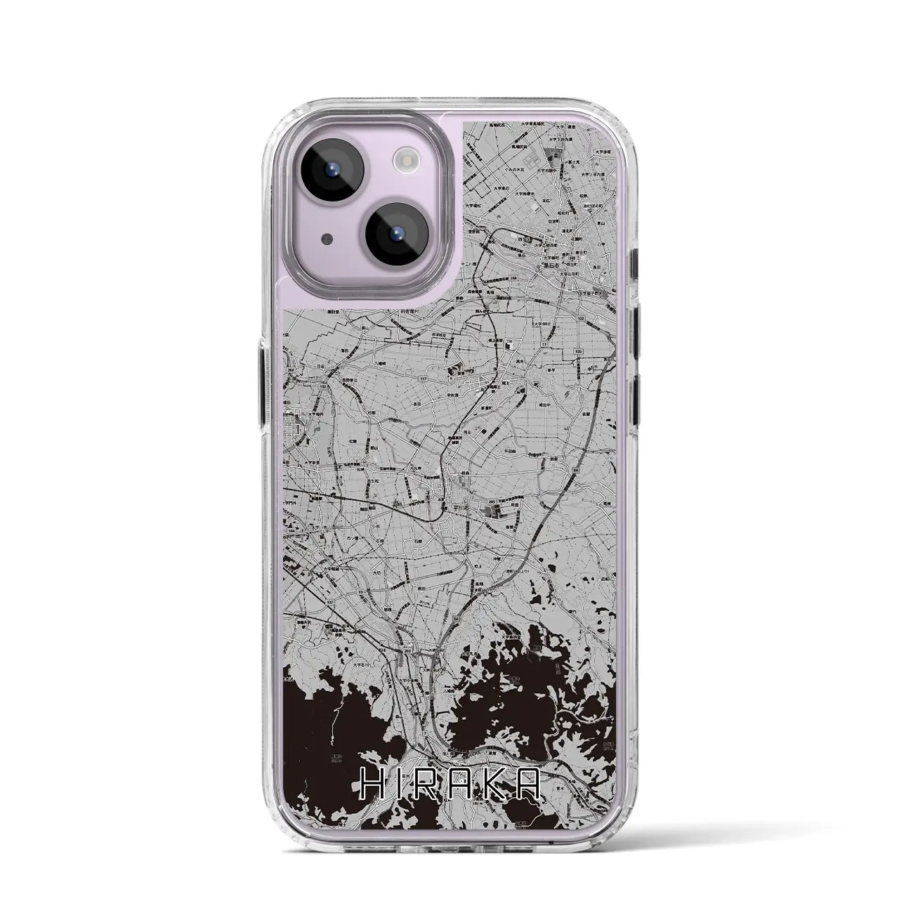 【平賀(青森県)】地図柄iPhoneケース(MagSafeタイプ)