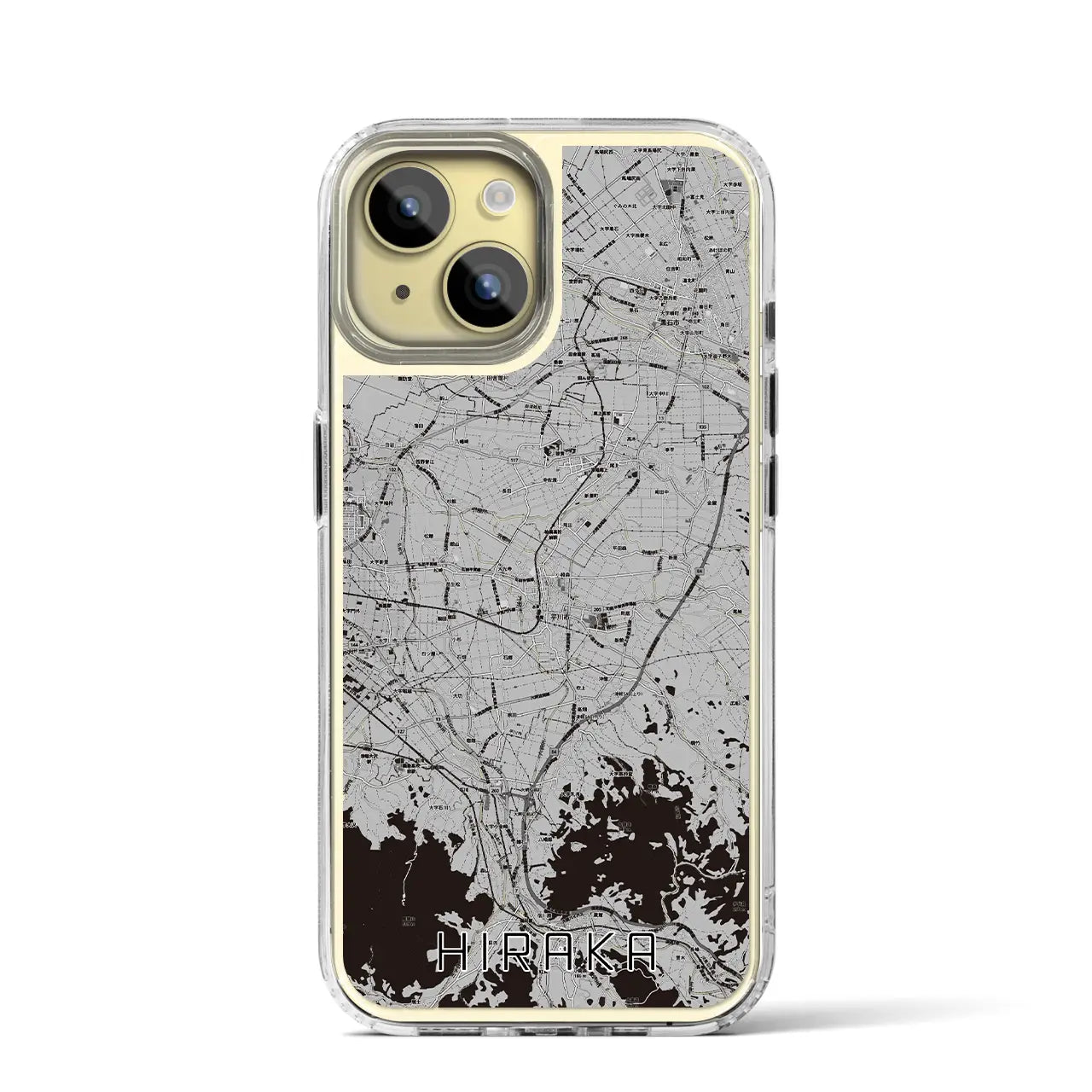 【平賀(青森県)】地図柄iPhoneケース(MagSafeタイプ)