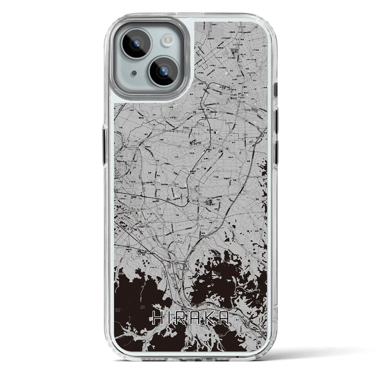 【平賀(青森県)】地図柄iPhoneケース(MagSafeタイプ)