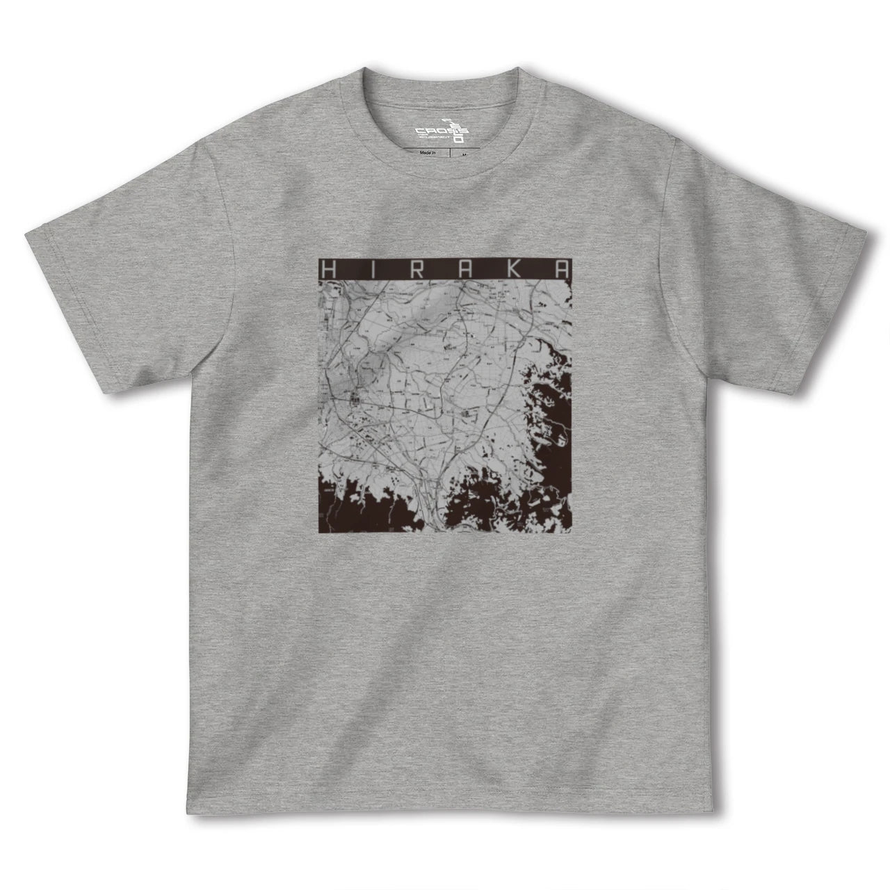【平賀(青森県)】地図柄ヘビーウェイトTシャツ