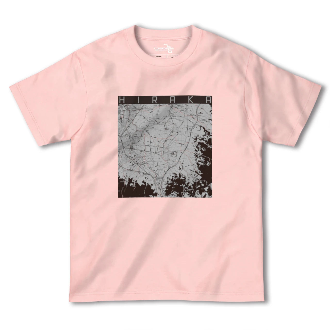 【平賀(青森県)】地図柄ヘビーウェイトTシャツ