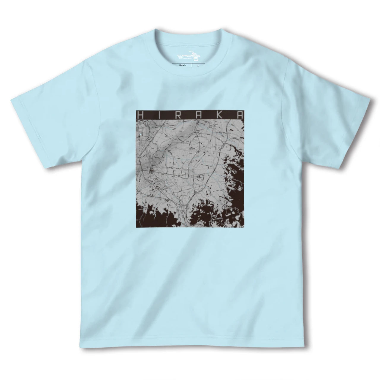 【平賀(青森県)】地図柄ヘビーウェイトTシャツ