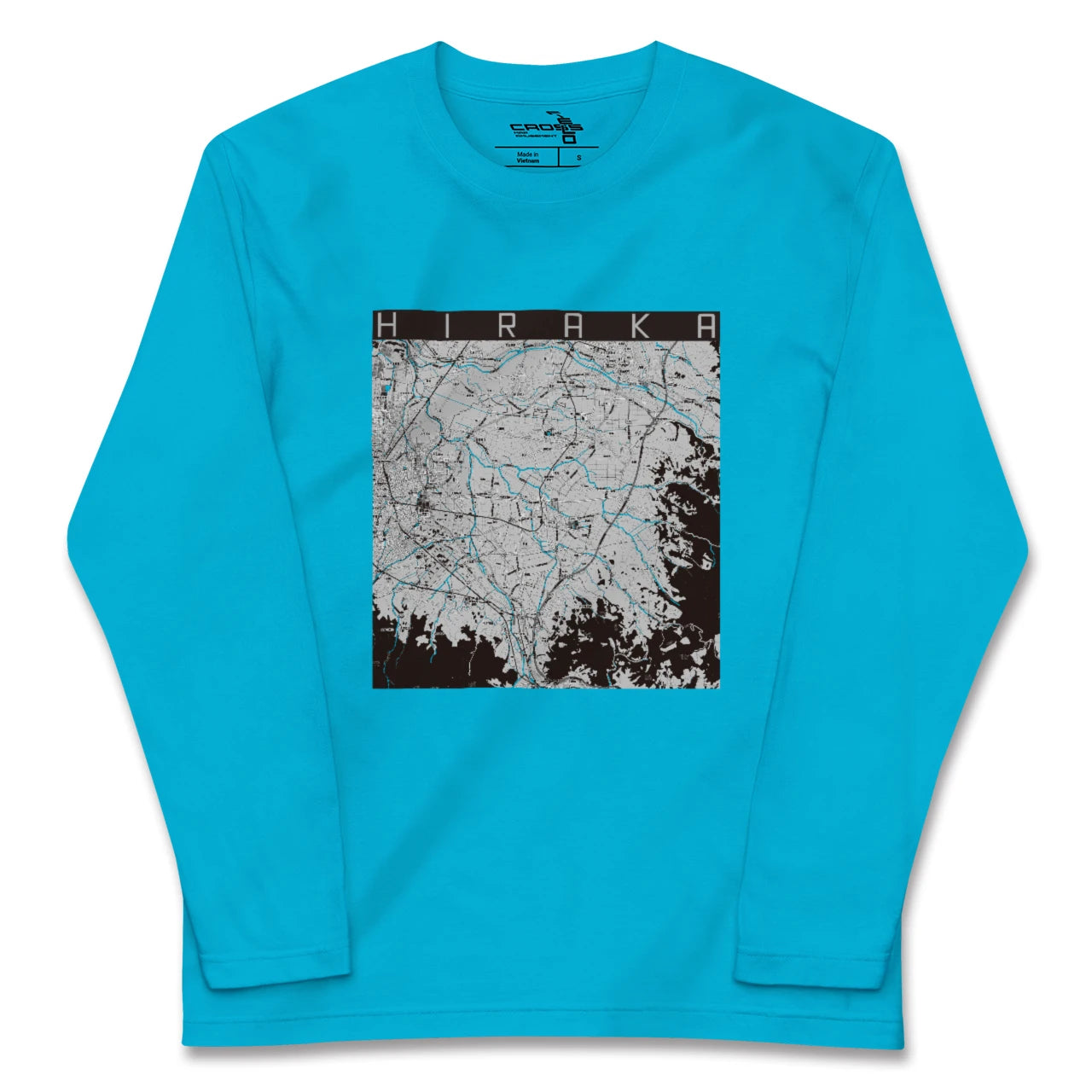 【平賀(青森県)】地図柄ロングスリーブTシャツ