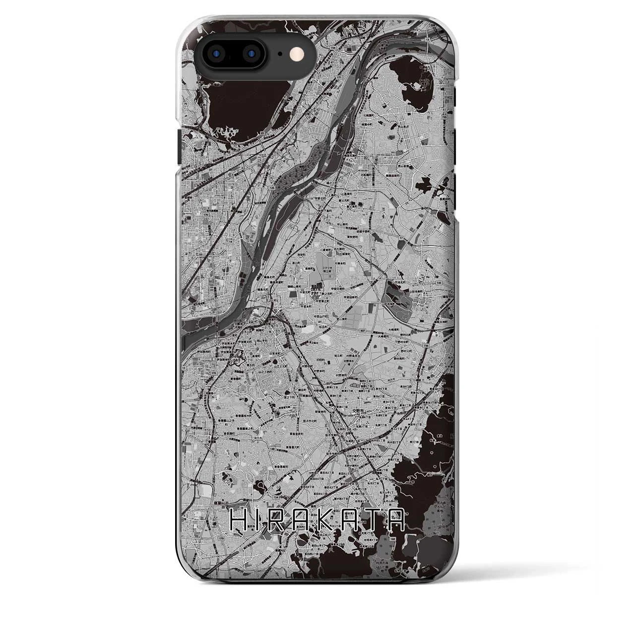 【枚方(大阪府)】地図柄iPhoneケース(クリアタイプ)