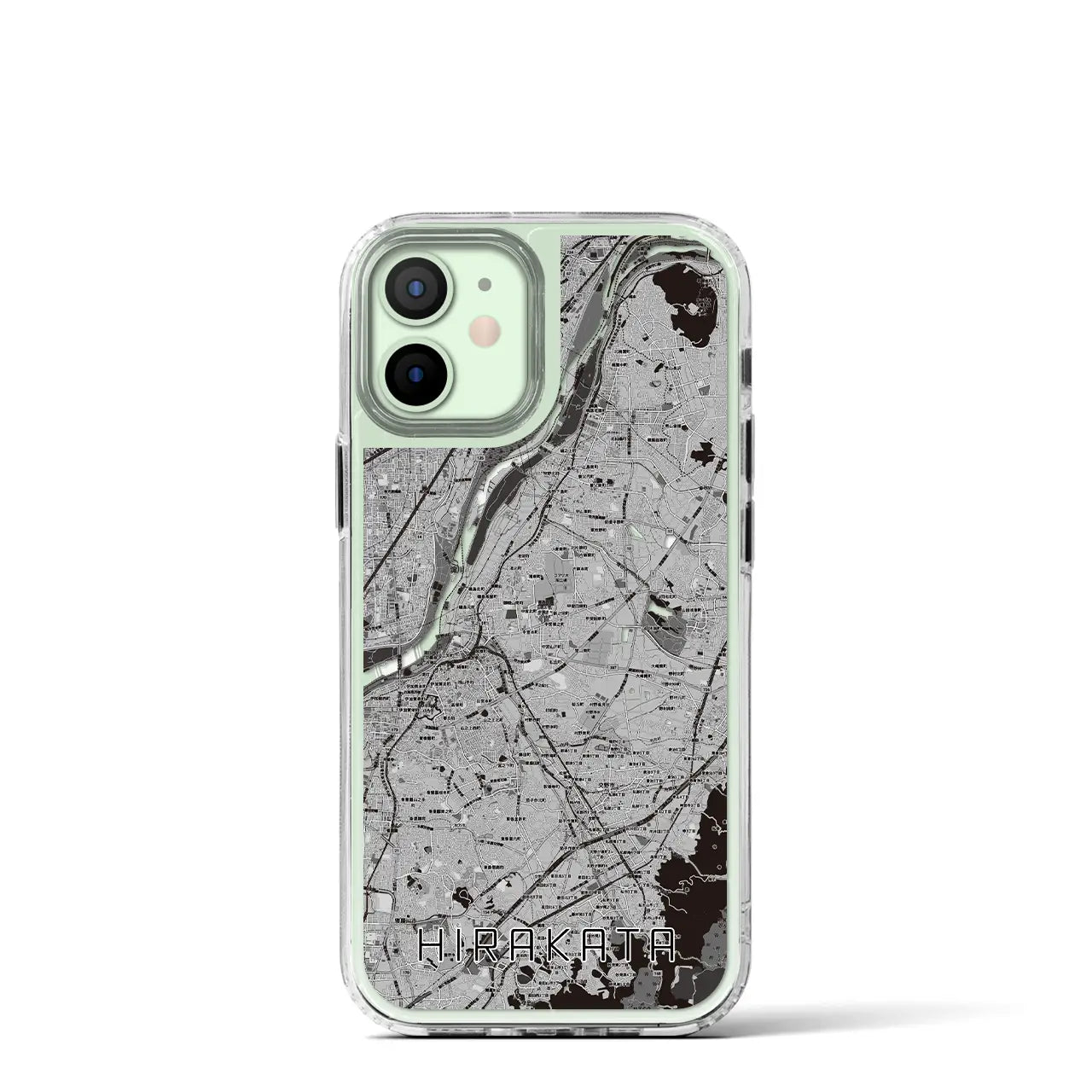 【枚方(大阪府)】地図柄iPhoneケース(MagSafeタイプ)