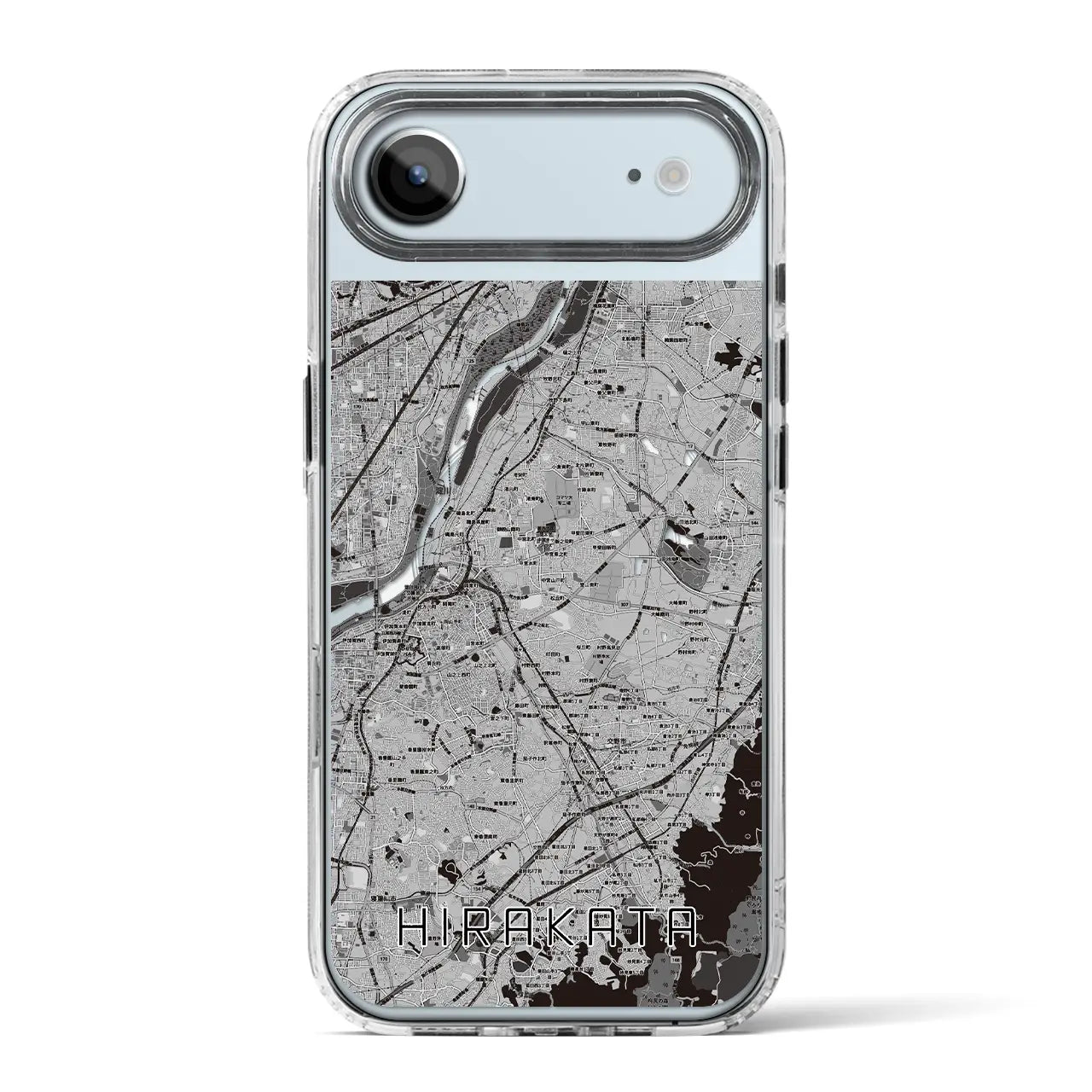 【枚方(大阪府)】地図柄iPhoneケース(MagSafeタイプ)