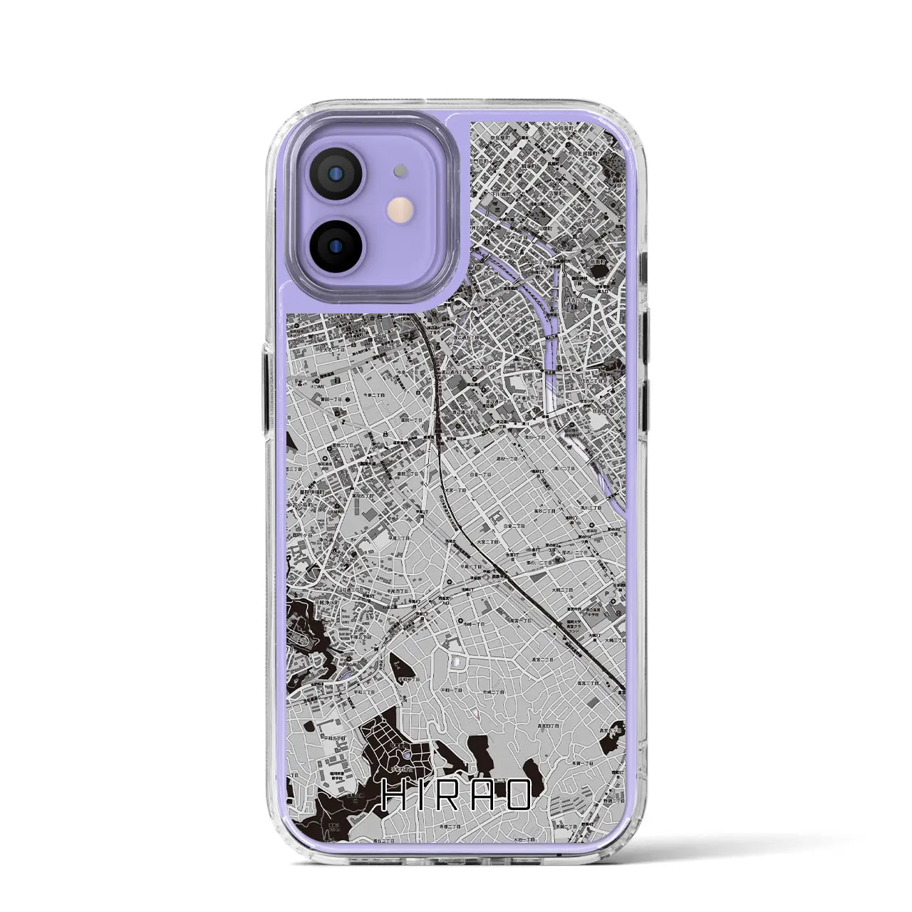 【平尾(福岡県)】地図柄iPhoneケース(MagSafeタイプ)