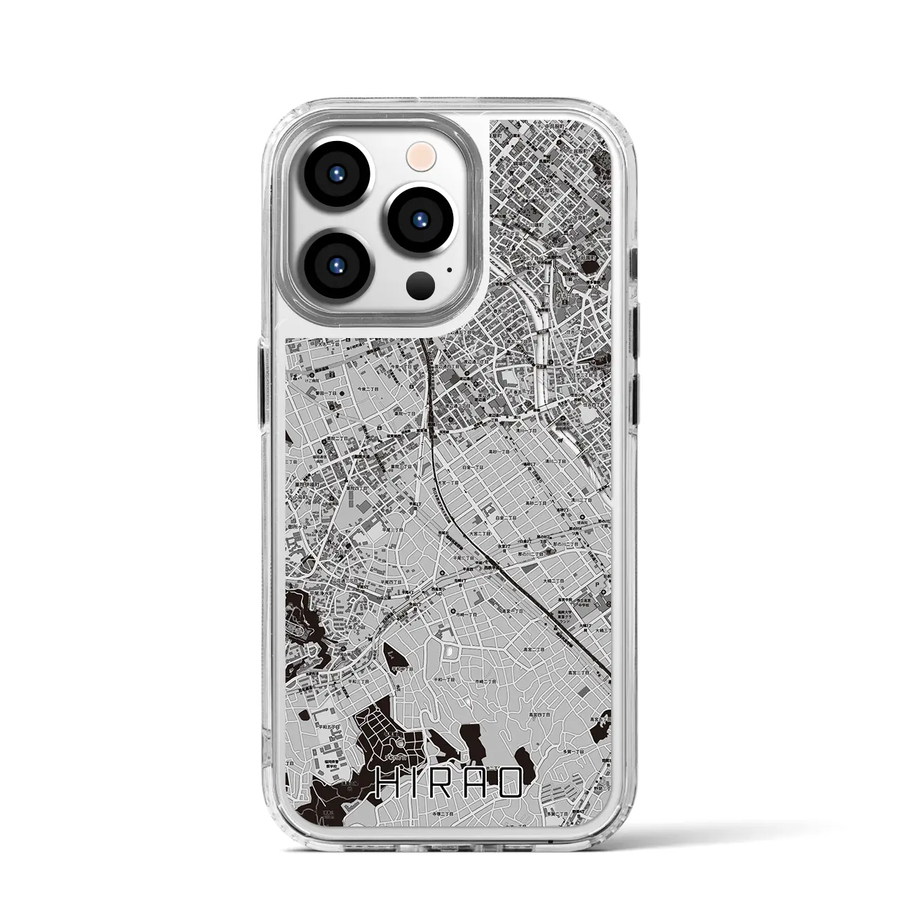 【平尾(福岡県)】地図柄iPhoneケース(MagSafeタイプ)