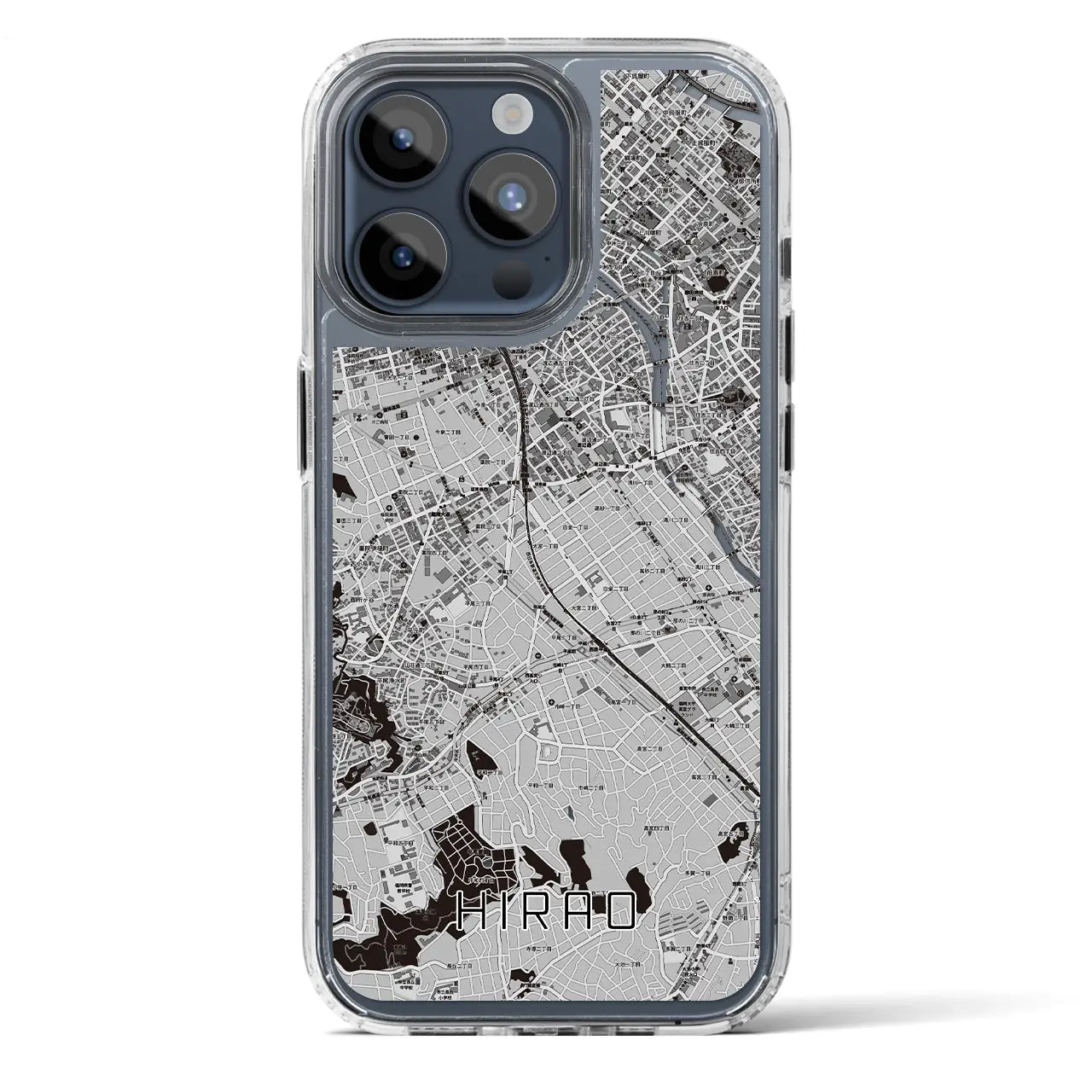 【平尾(福岡県)】地図柄iPhoneケース(MagSafeタイプ)