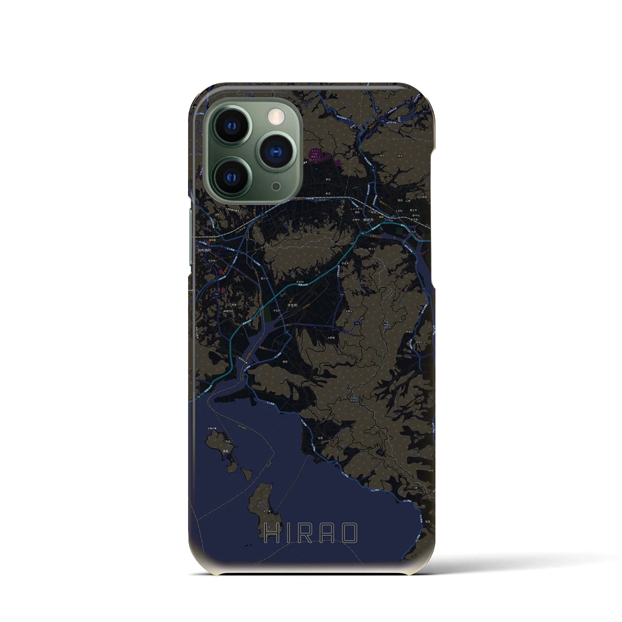 【平生(山口県)】地図柄iPhoneケース(バックカバータイプ)