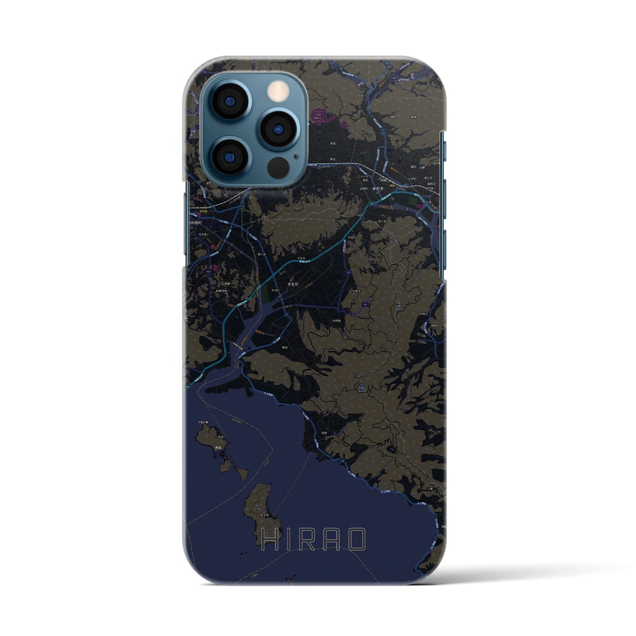 【平生(山口県)】地図柄iPhoneケース(バックカバータイプ)