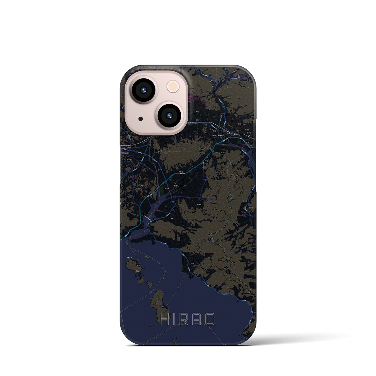 【平生(山口県)】地図柄iPhoneケース(バックカバータイプ)