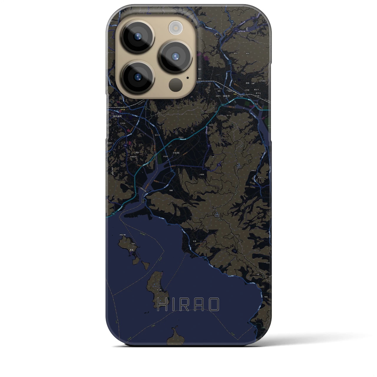 【平生(山口県)】地図柄iPhoneケース(バックカバータイプ)