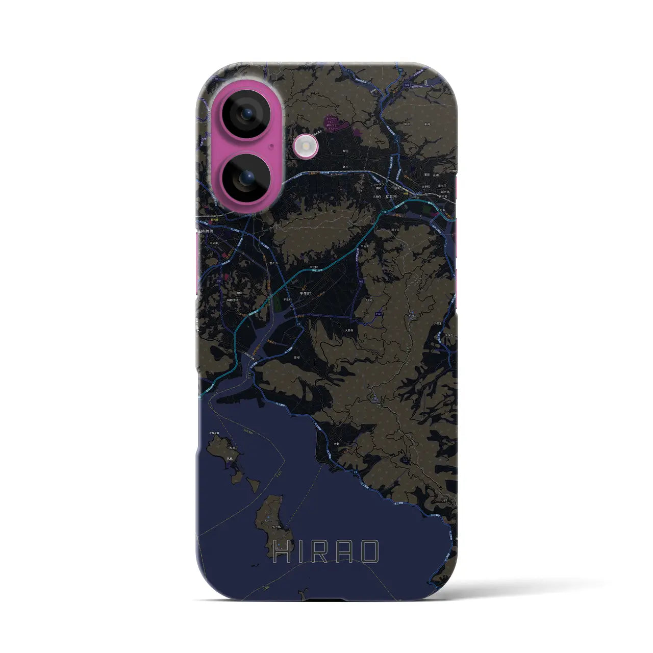 【平生(山口県)】地図柄iPhoneケース(バックカバータイプ)