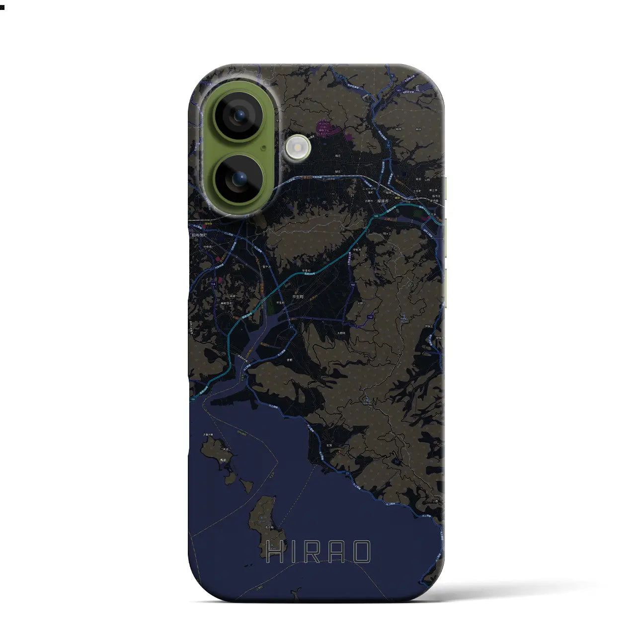 【平生(山口県)】地図柄iPhoneケース(バックカバータイプ)