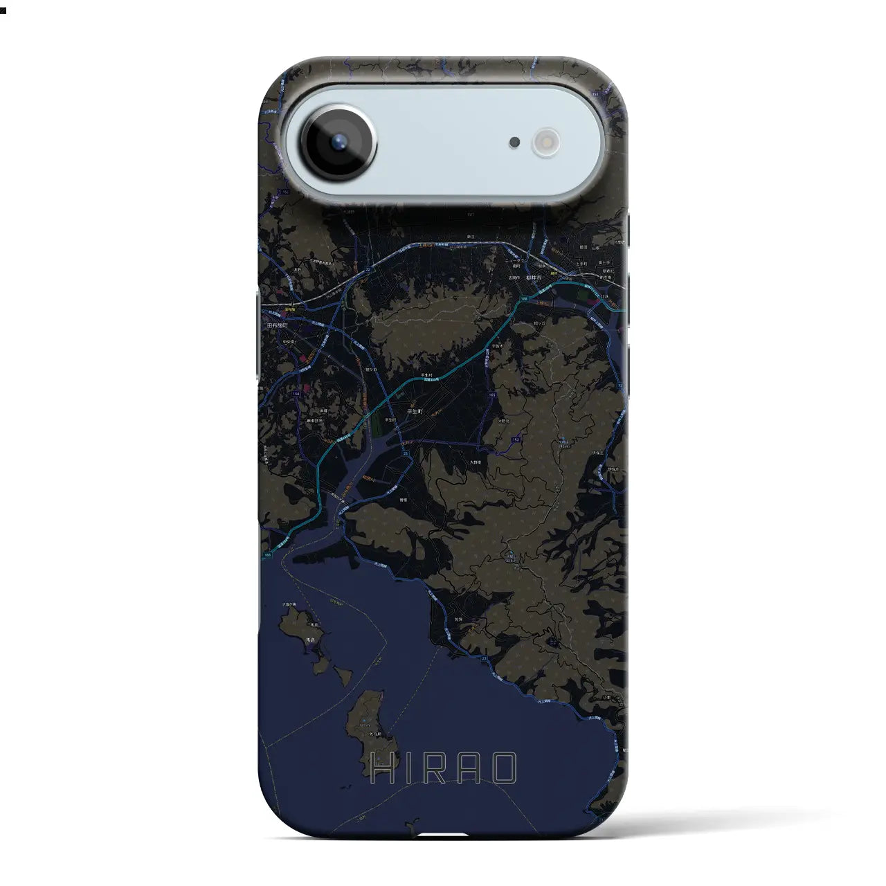 【平生(山口県)】地図柄iPhoneケース(バックカバータイプ)