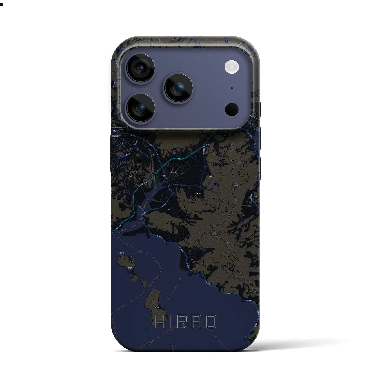 【平生(山口県)】地図柄iPhoneケース(バックカバータイプ)