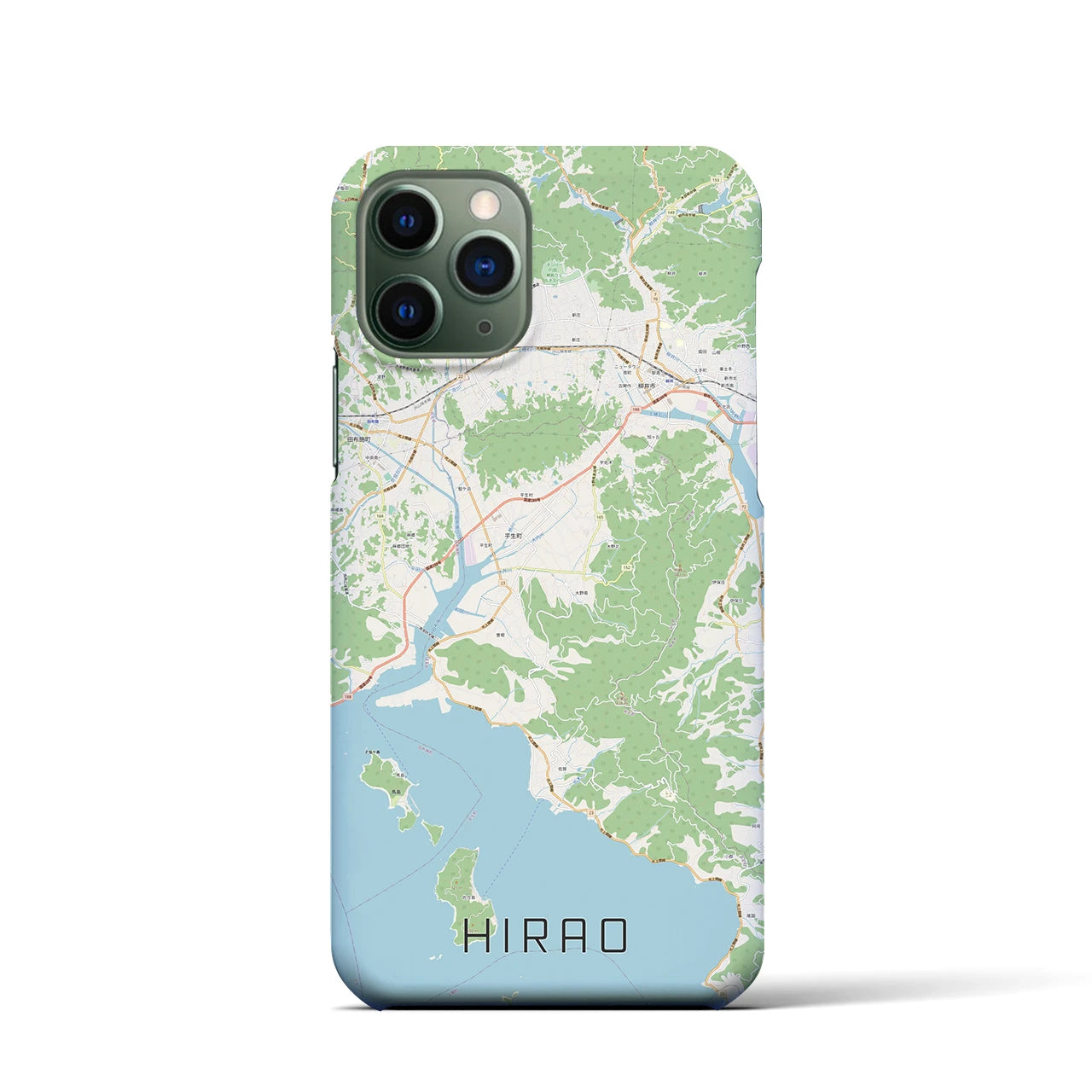 【平生(山口県)】地図柄iPhoneケース(バックカバータイプ)