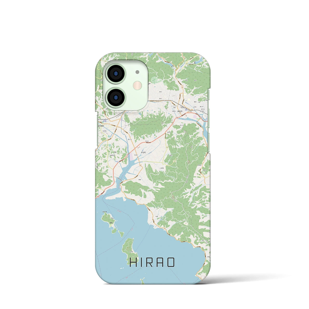 【平生(山口県)】地図柄iPhoneケース(バックカバータイプ)