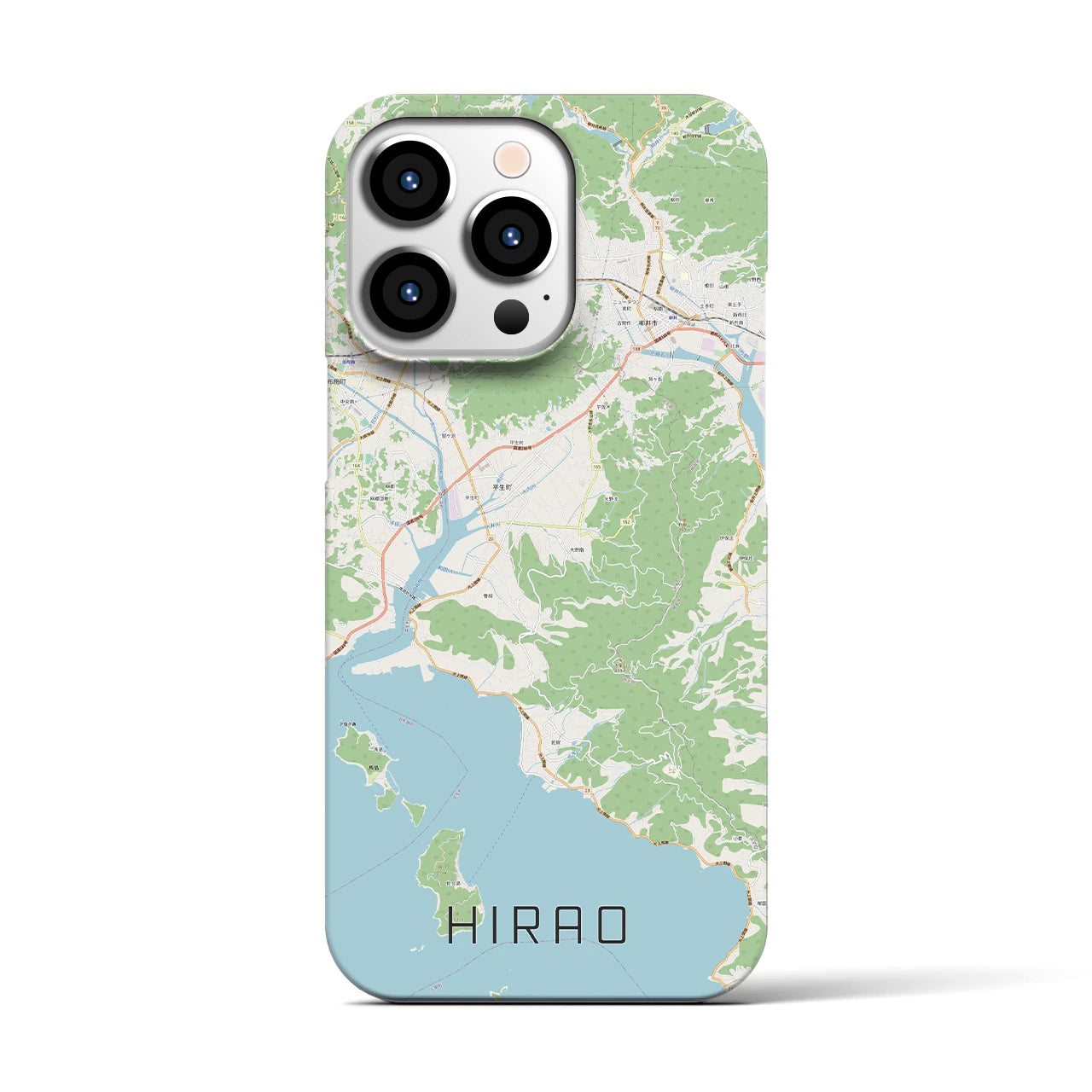 【平生(山口県)】地図柄iPhoneケース(バックカバータイプ)