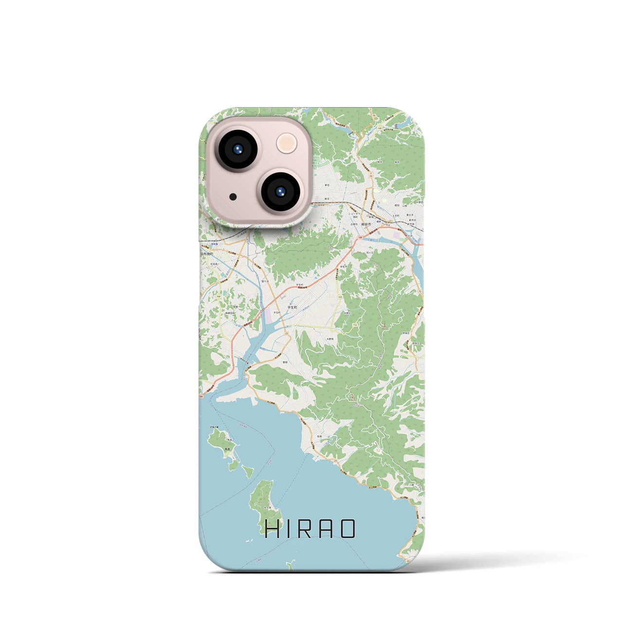 【平生(山口県)】地図柄iPhoneケース(バックカバータイプ)