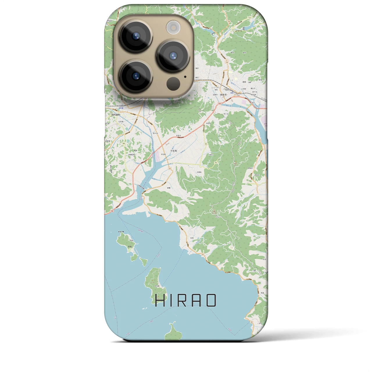 【平生(山口県)】地図柄iPhoneケース(バックカバータイプ)