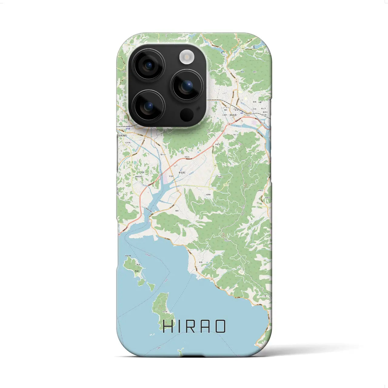 【平生(山口県)】地図柄iPhoneケース(バックカバータイプ)