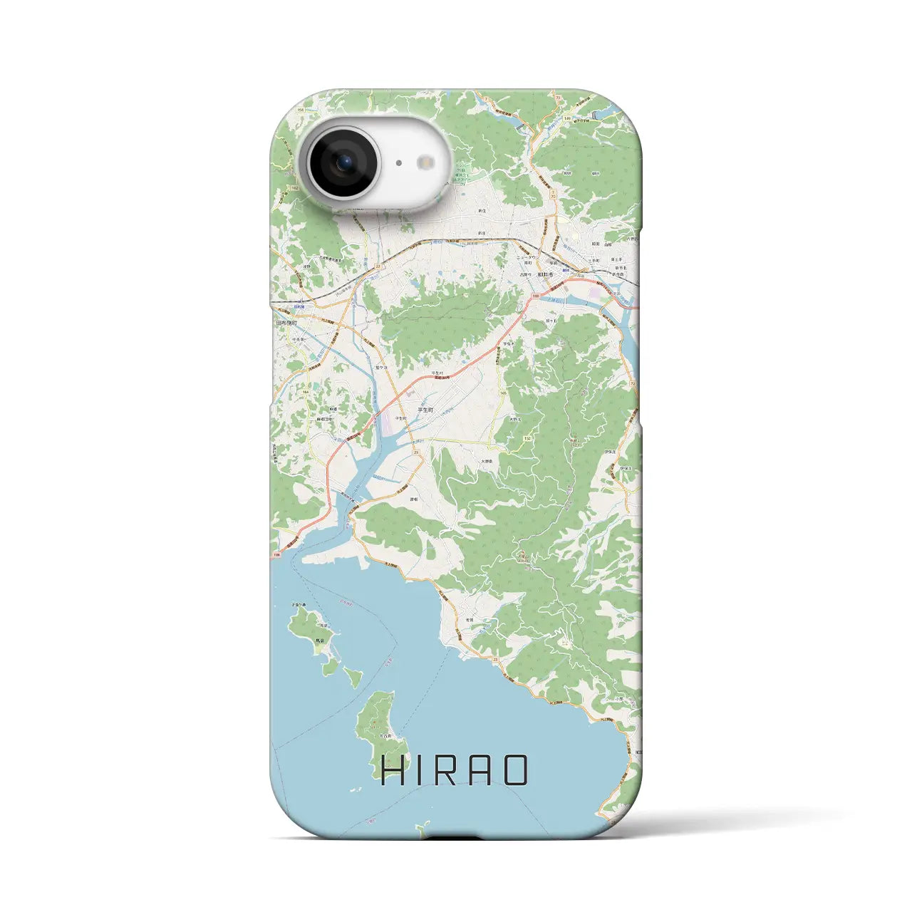 【平生(山口県)】地図柄iPhoneケース(バックカバータイプ)