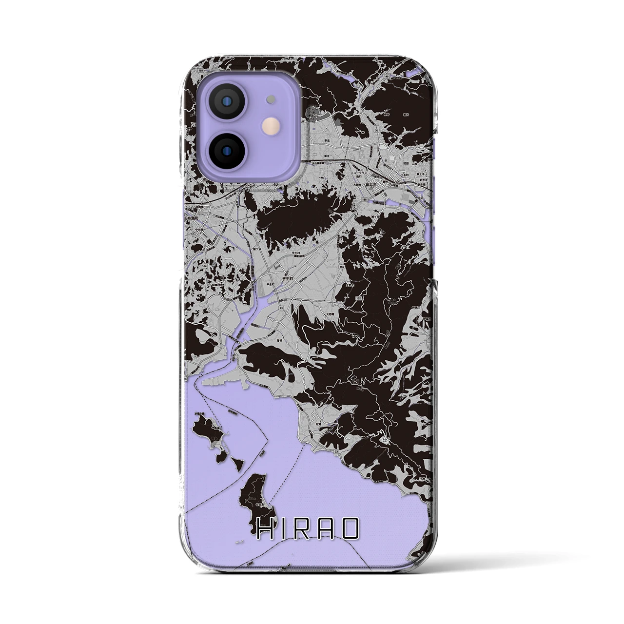 【平生(山口県)】地図柄iPhoneケース(クリアタイプ)